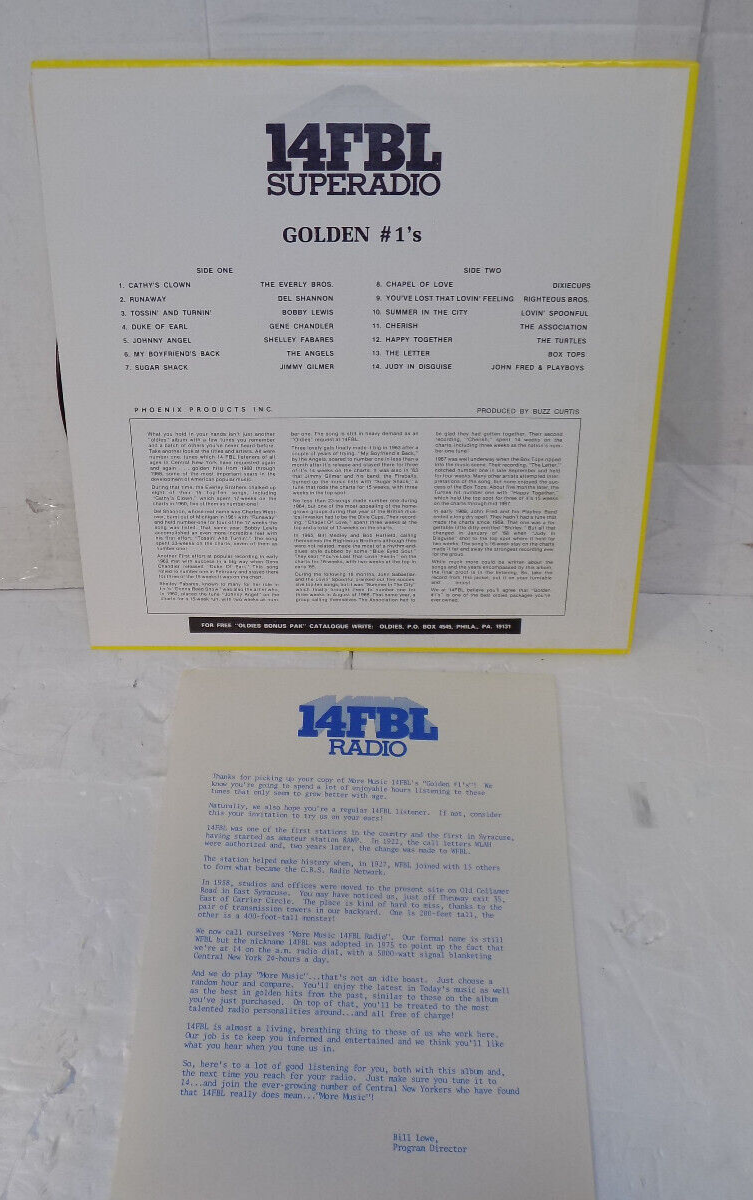 More Music 14FBL Superadio Golden #1's Volume One Vinyl LP Phoenix 781A VG+