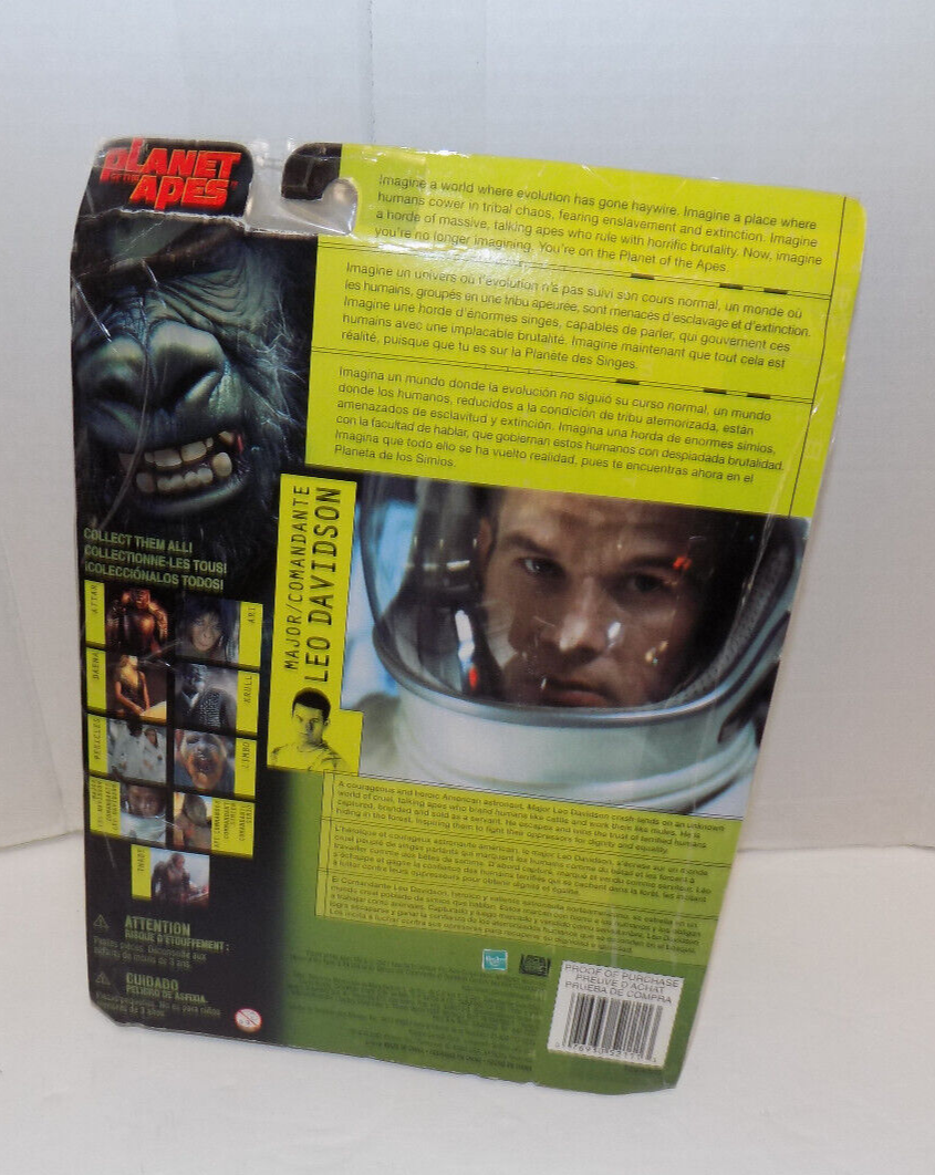 Planet of the Apes LEO DAVIDSON Action Figure Hasbro 2001 Open Box