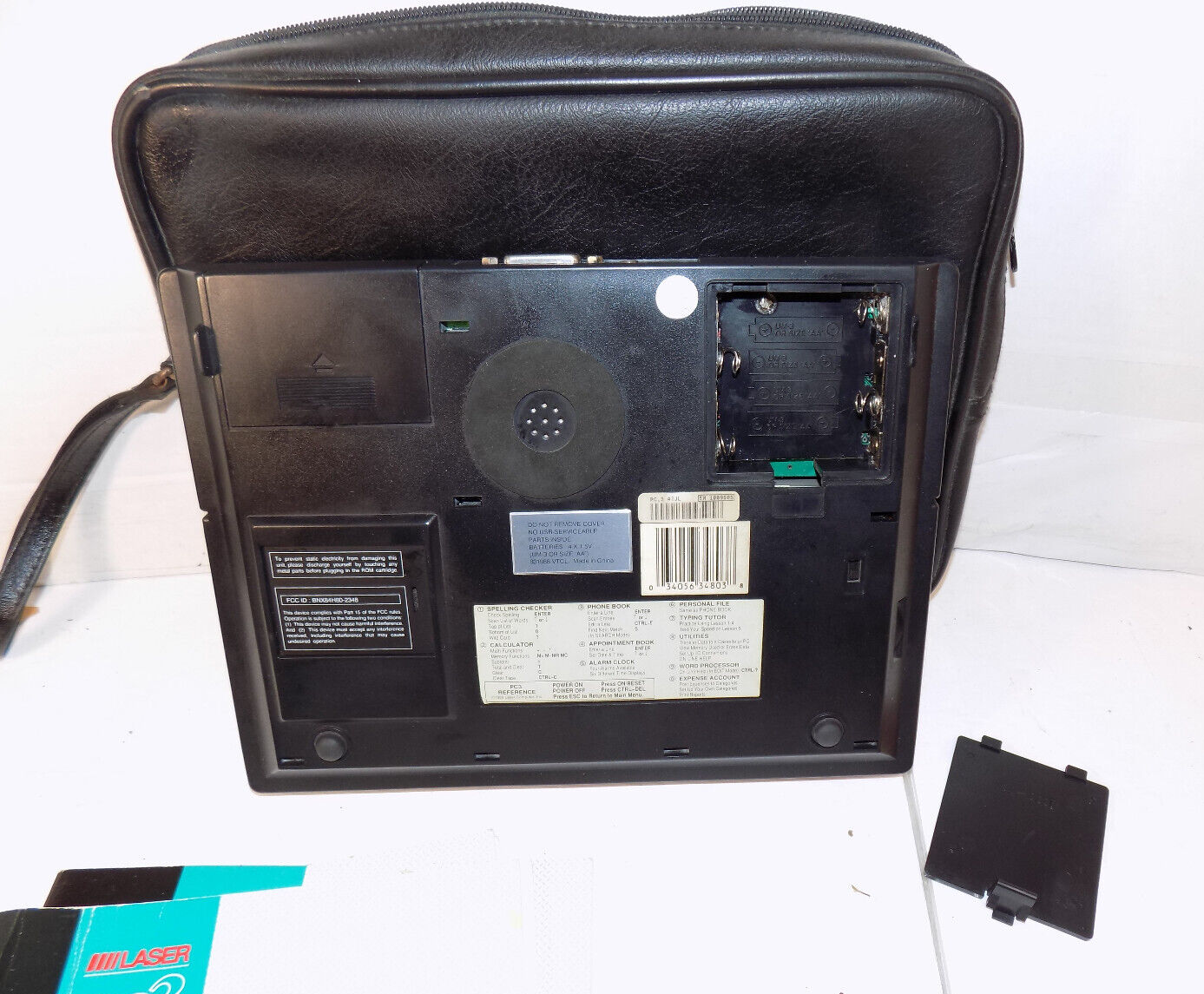 LASER PC3 Portable Computer Word Processor Typing Tutor w/Manuals & Case TESTED