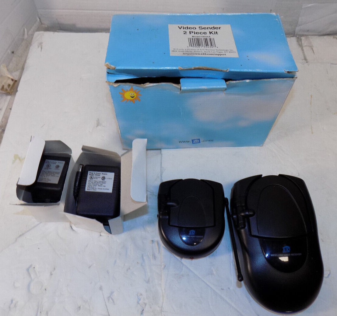 X10 Wireless Audio Video Sender 2 Piece Kit VK54A