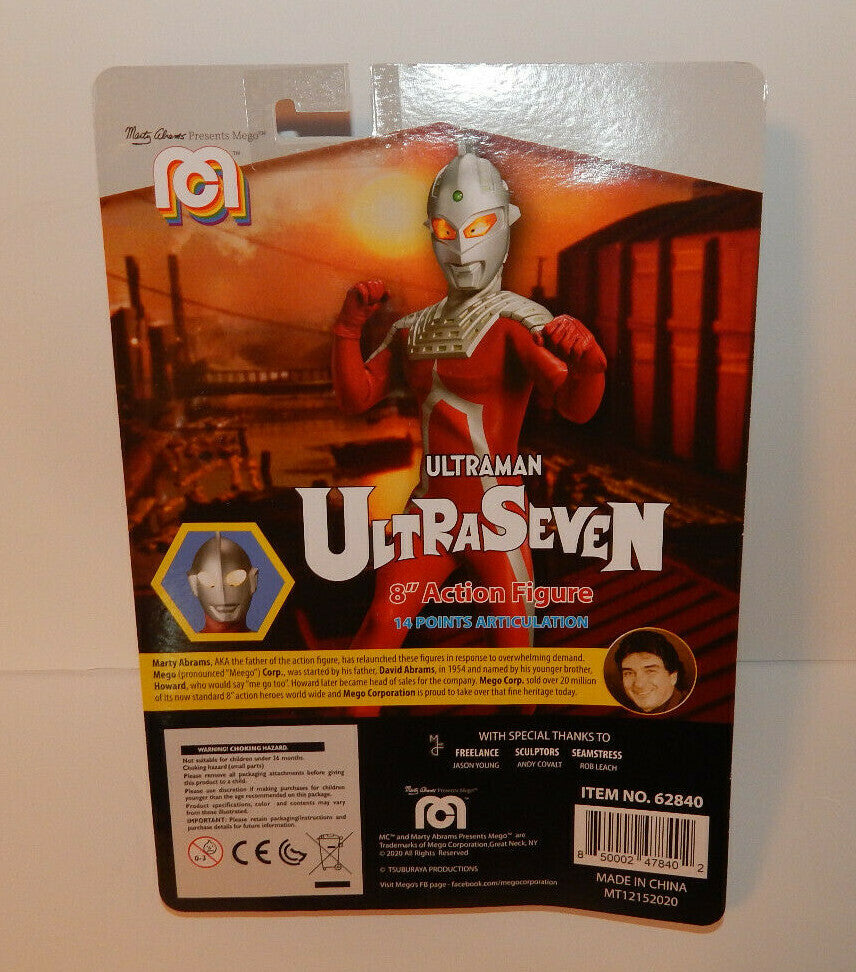 ULTRA SEVEN ULTRAMAN - Classic 8" MEGO Action Figure / Sci-Fi Super Hero
