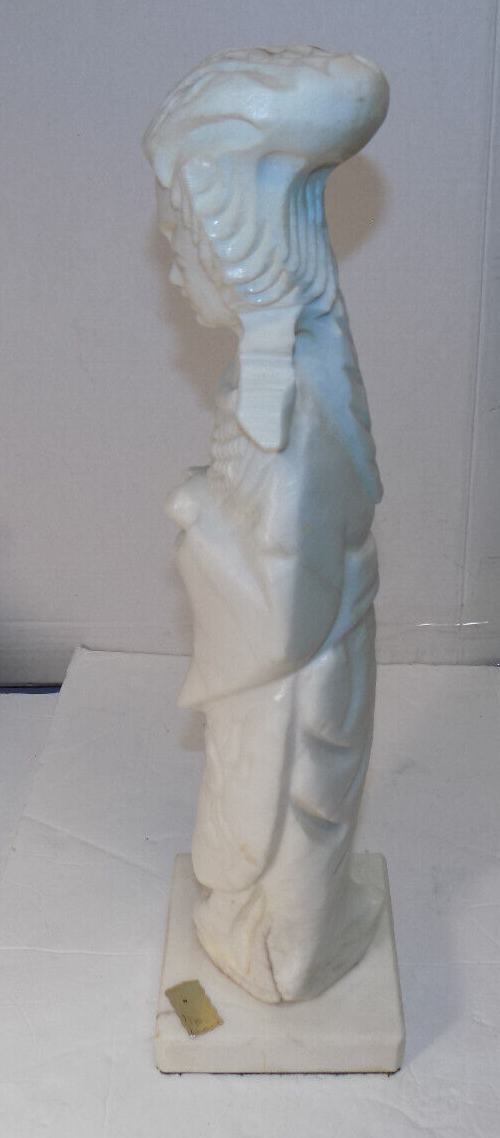 Alabastros Cast Marble Asian Goddess Of The Sun Statue Sculpture 17.5 Inches