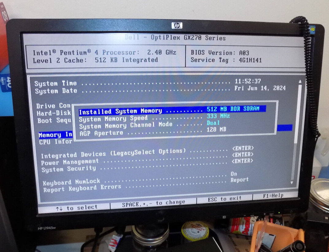 Dell Optiplex GX270 Desktop PC Pentium 4 / 2.8GHz /512Mb /