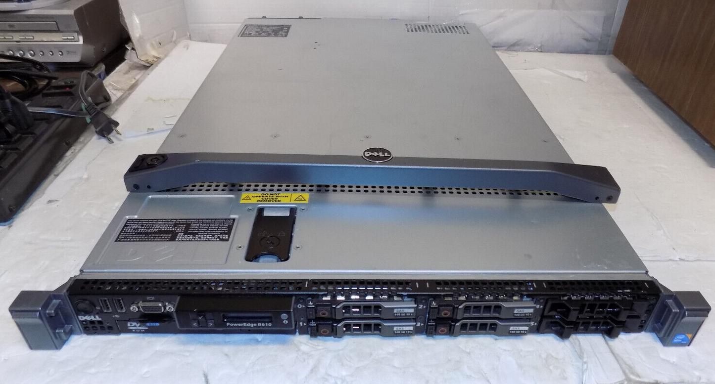 Dell PowerEdge R610 Server 2x 4-Core E5650 @2.6GHz 64GB No HDD
