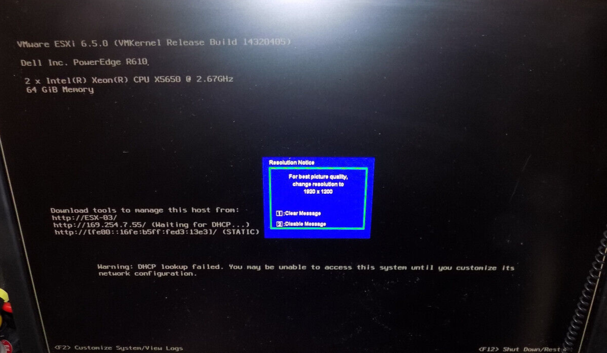 Dell PowerEdge R610 Server 2x 4-Core E5650 @2.6GHz 64GB No HDD