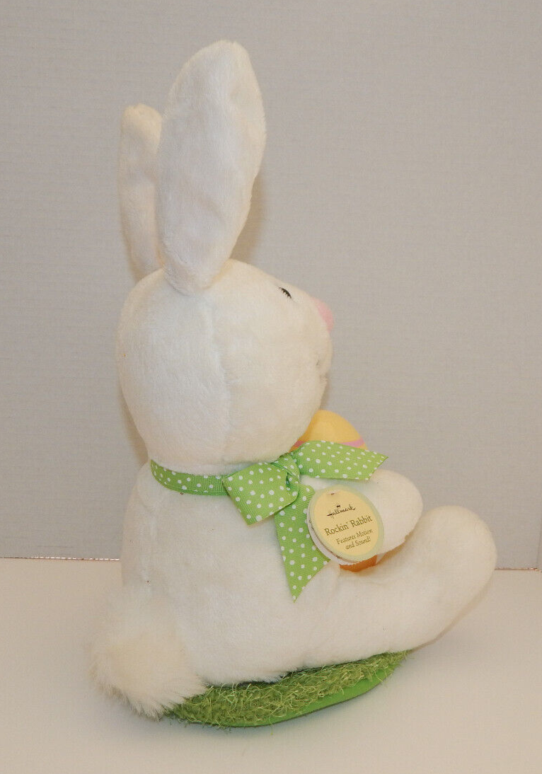Hallmark Animated Rockin Rabbit Easter Bunny & Chick Singing 12" Plush