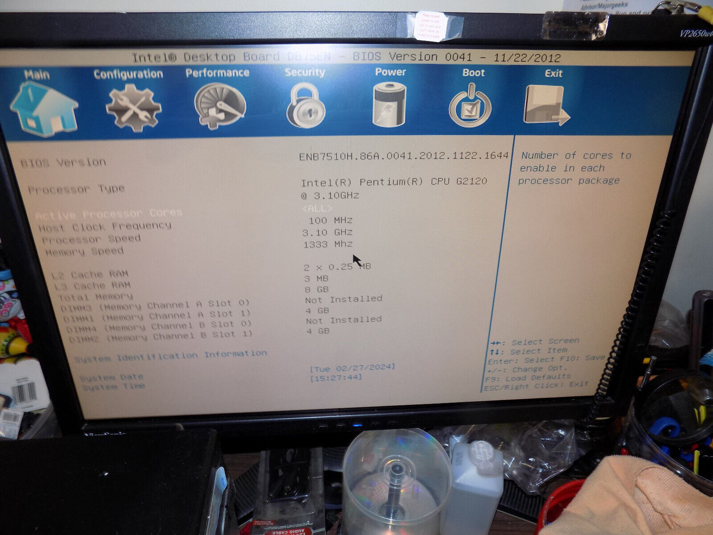 Custom Desktop Computer Pentium G 2120 3.10GHz Dual Core 8 GB RAM No Hard Drive