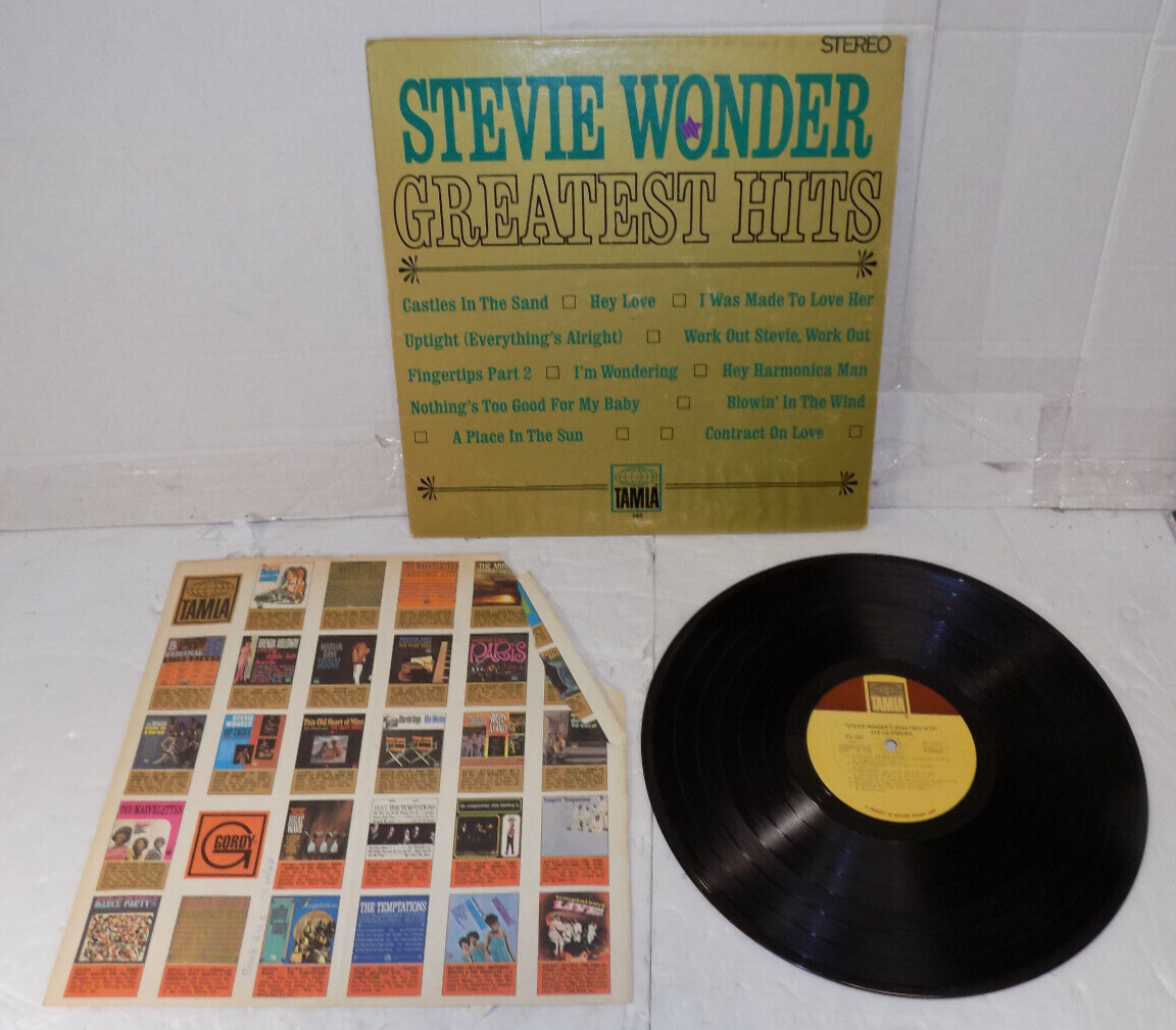 Stevie Wonder Greatest Hits Vinyl LP 1968 Tamla TS 282 VG+