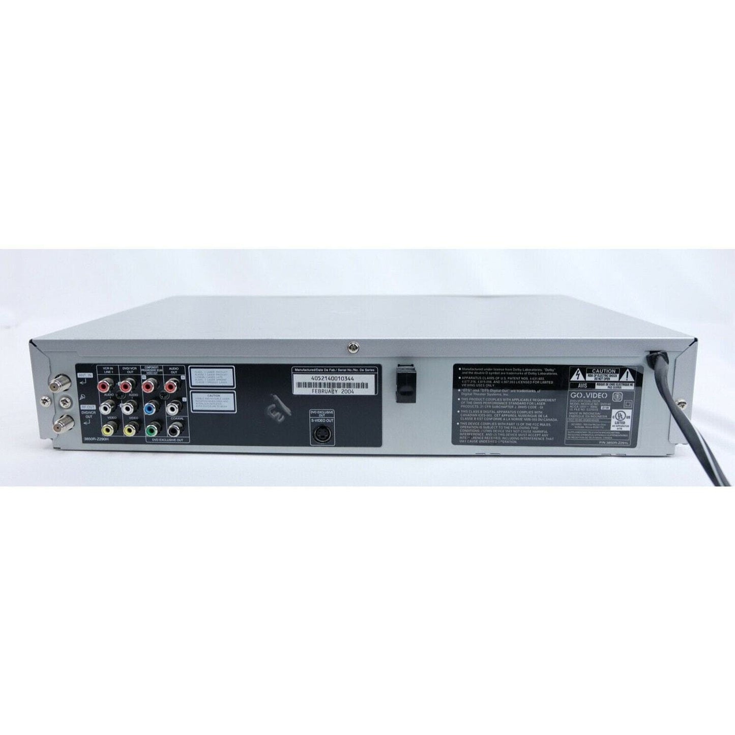 New in Box GoVideo dv2140 DVD VCR Combo with Hdmi Adapter