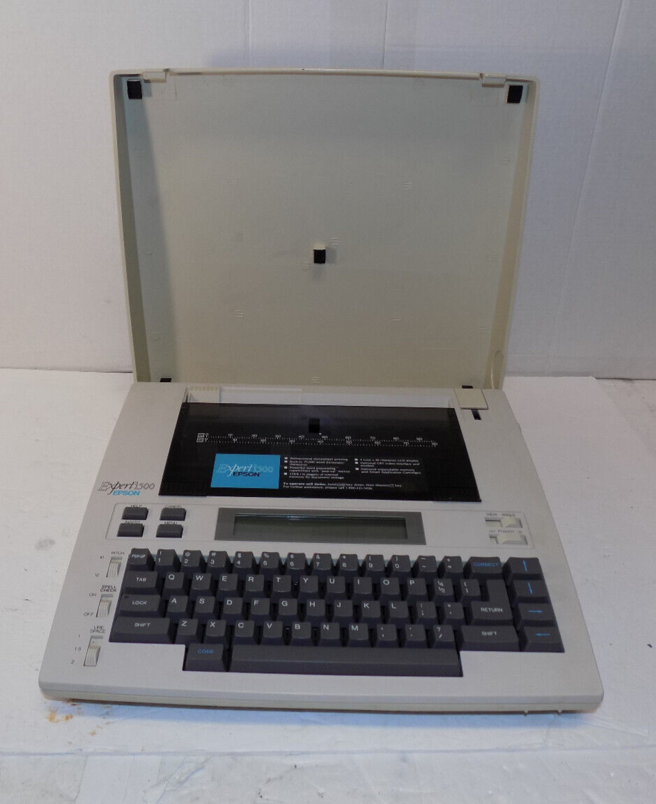 Epson Expert 1500 W151A Electronic Typewriter Untested No ac Adapter
