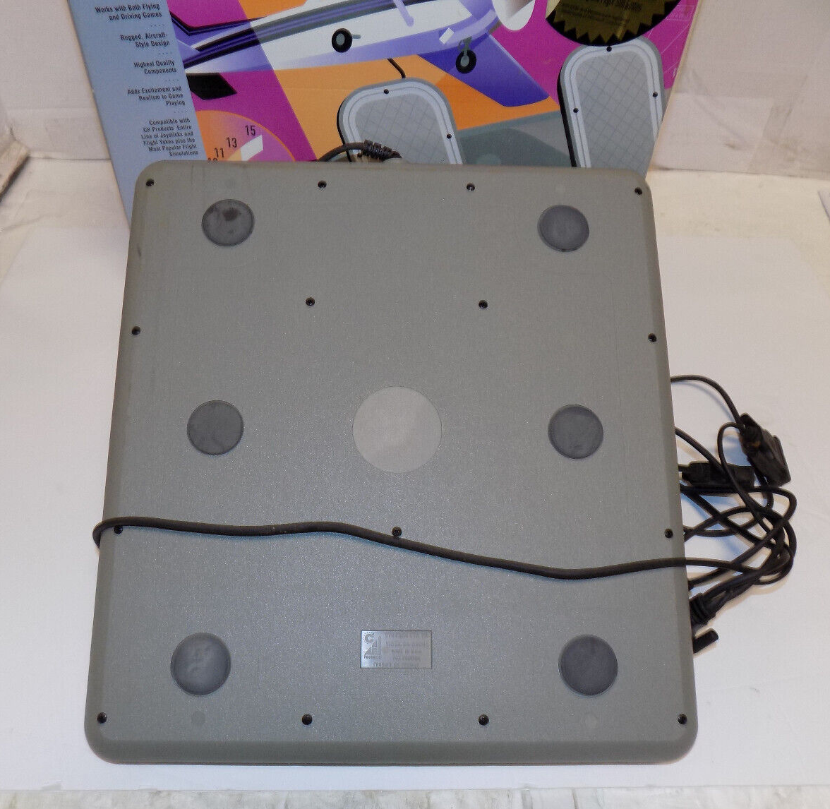 CH Products Pro Pedals Model PP91KAS For Use With Flying And Driving PC Games