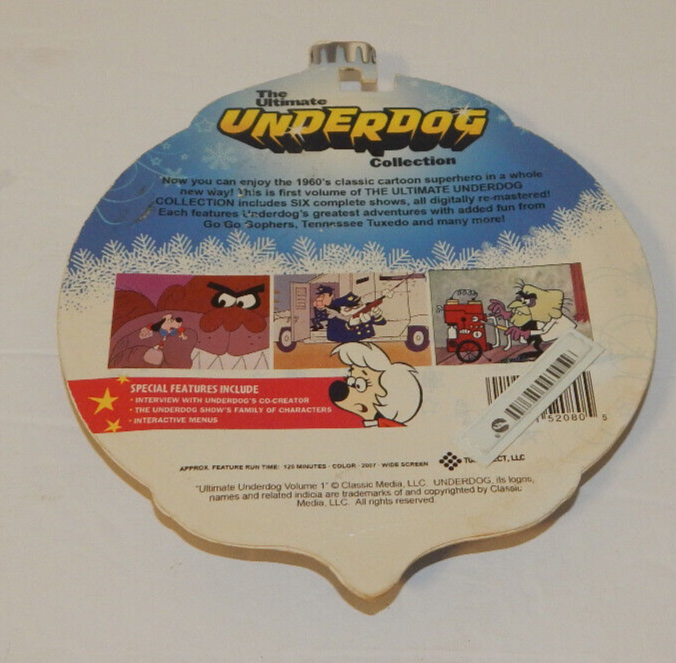 The Ultimate Underdog Collection DVD 6 Complete Shows Christmas Ornament Package