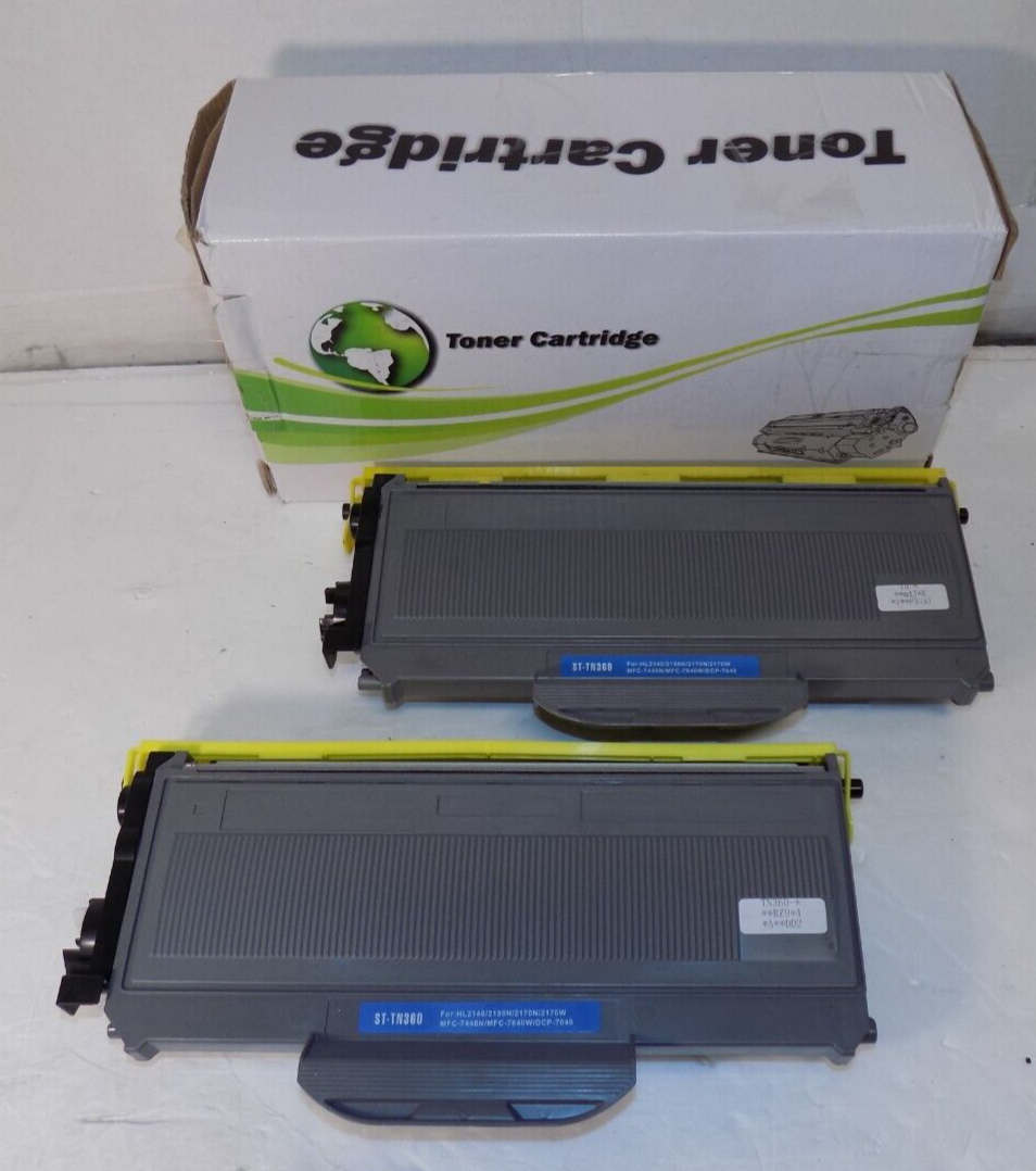 ST-TN360 2pk Premium Laser Toner Cartridge for Brother All In One Printers