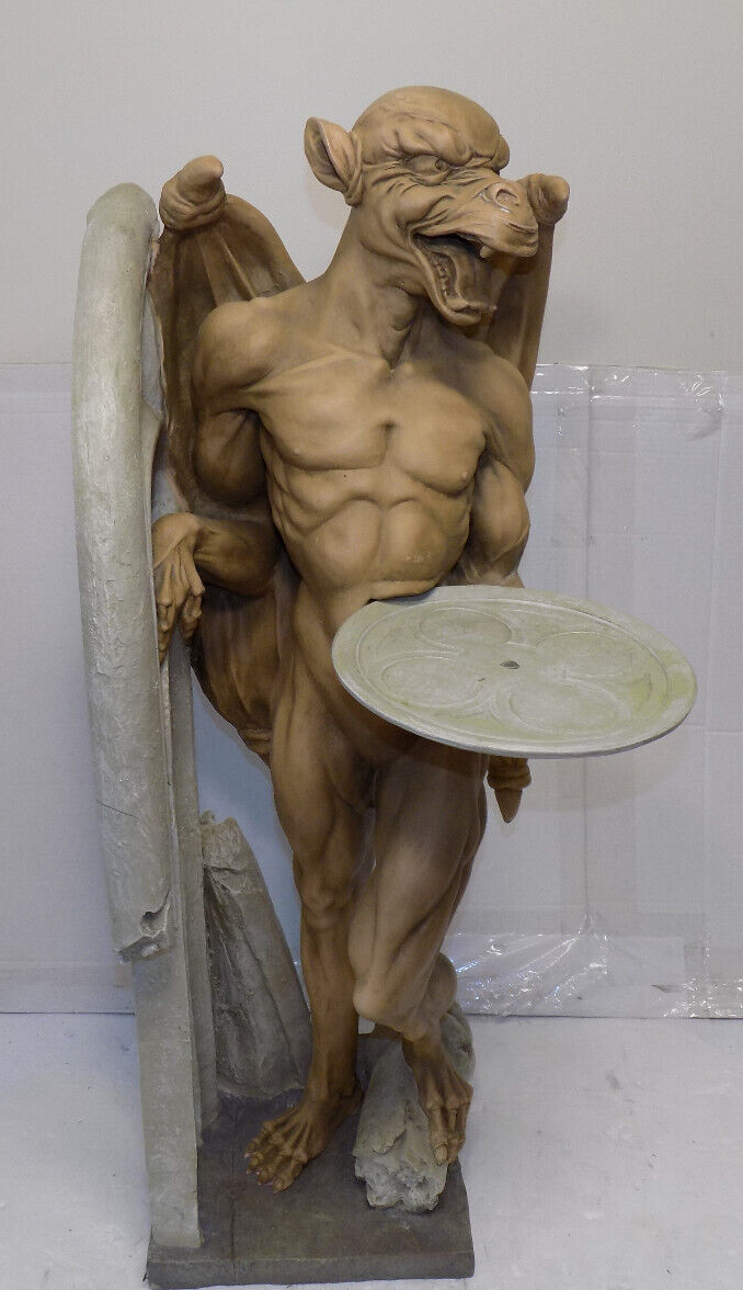 Design Toscano Large Heavy Duty Gothic Gargoyle Statue 36" High x 13" Wide