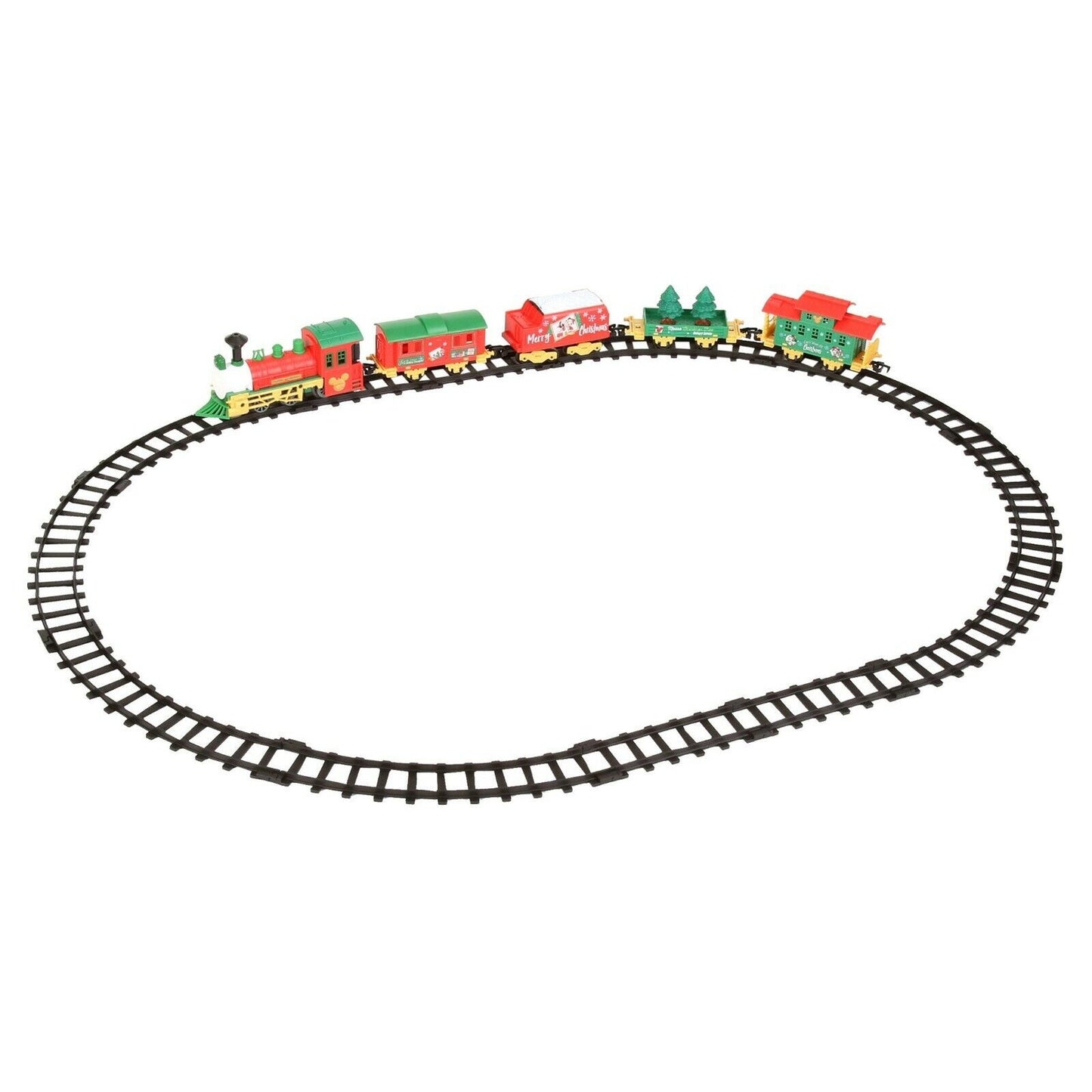 New Lionel Disney Minnie Mickey Mouse Mini Model Christmas Train Set