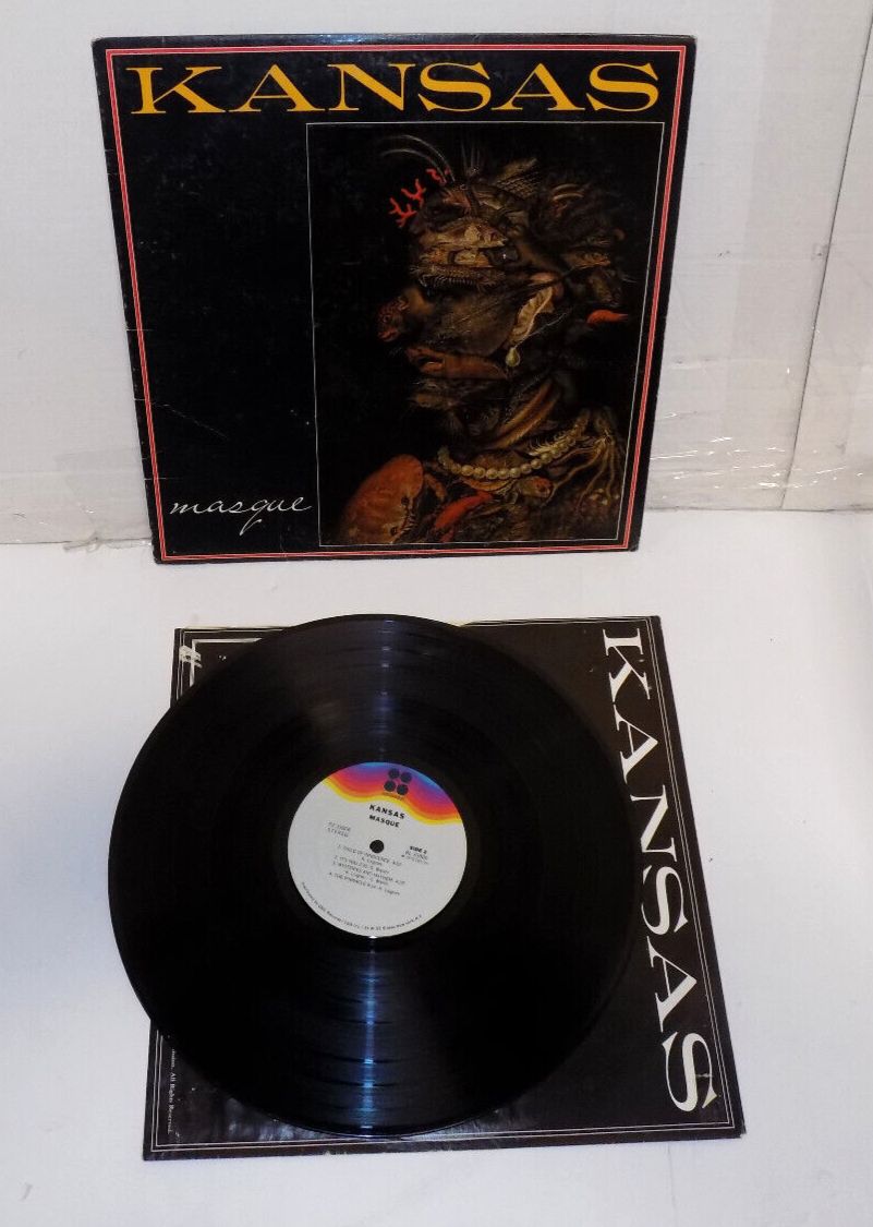 Kansas Vinyl LP Record 'Masque' Kirshner Label Prog Rock PZ 33806 1975 VG/VG
