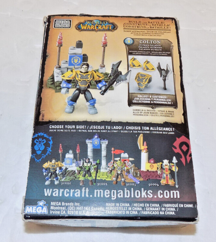 Mega Bloks 91001 Colton Paladin Set WOW World of Warcraft Mega Blocks NEW