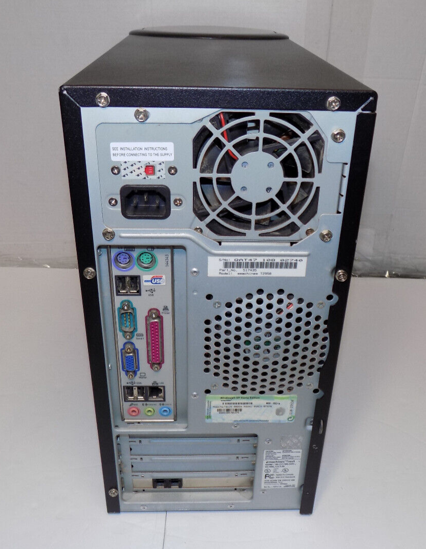 eMachines T2698 Intel Celeron D330 2.66 Ghz 512MB RAM 80 GB HDD Windows XP