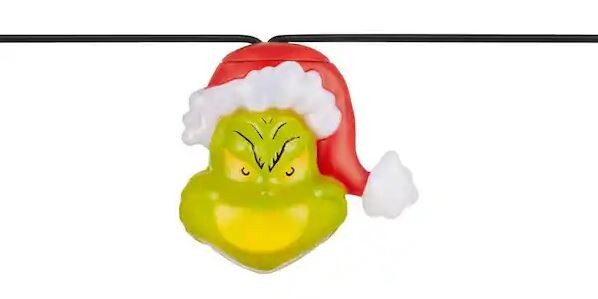 Gemmy Dr. Seuss The Grinch Musical LED Light String Christmas Lights