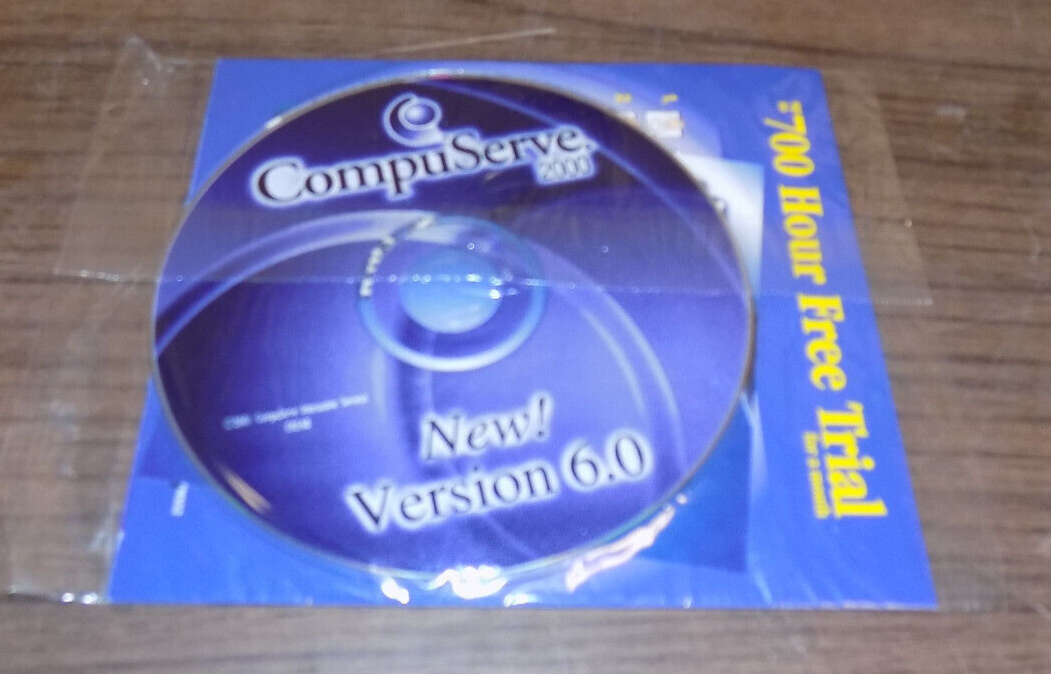 Vintage CompuServe 2000 Version 6.0 Internet CD New