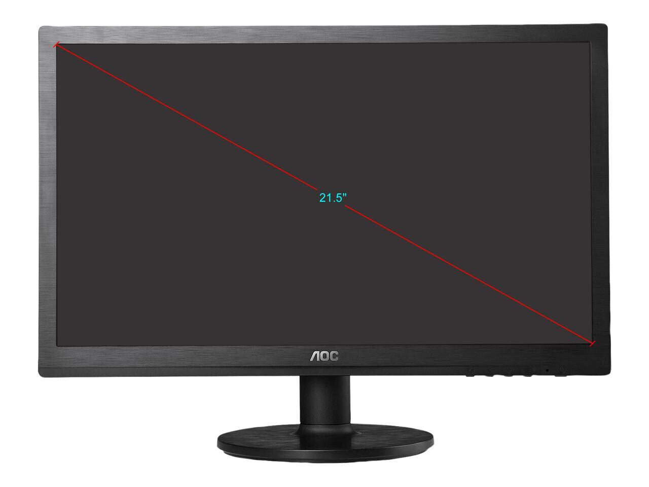 AOC E2260SWDN 21.5" HD 1920 x 1080 Computer Monitor with Cables