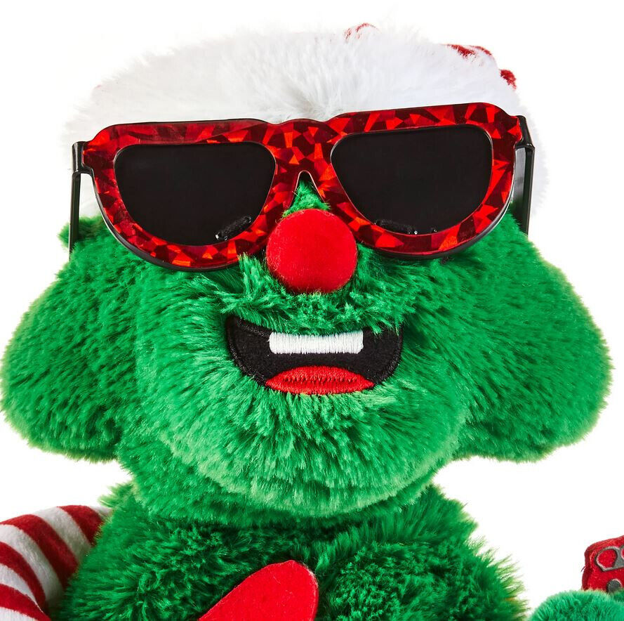 Holiday Time 13 inch Animated Rockin Around Christmas Tree With Guitar Plush
