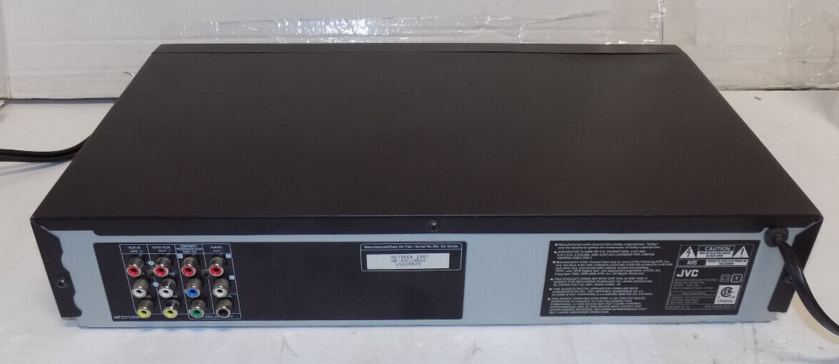 JVC HR-XVC14BU DVD VCR Combo VHS Player Works No Remote (No Front Display)