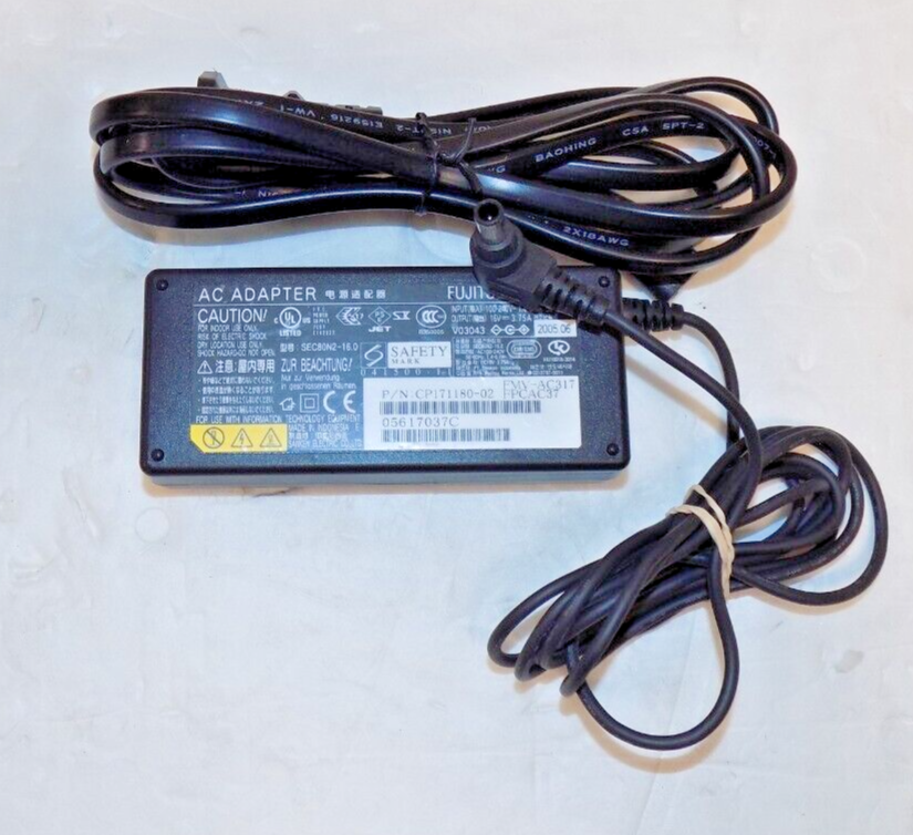 Fujitsu SEC80N2-16.0 16.0V AC Adapter Power Charger with Power Cable