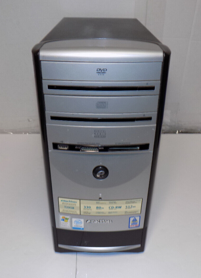 eMachines T2698 Intel Celeron D330 2.66 Ghz 512MB RAM 80 GB HDD Windows XP