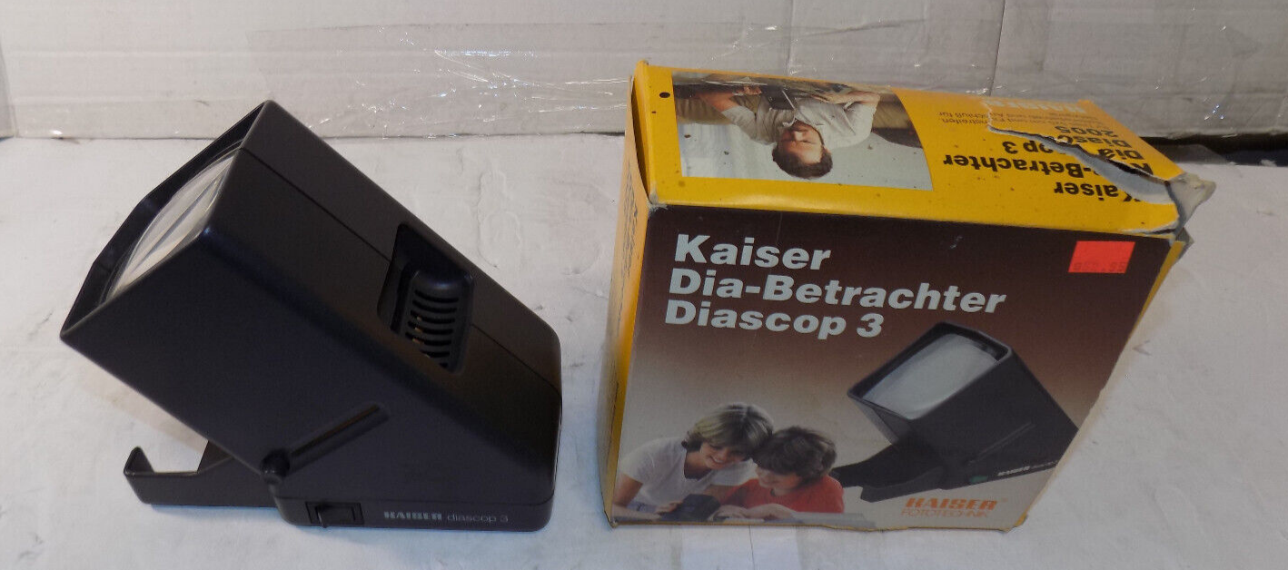 Kaiser Diascop 3 Vintage Photo Slide Viewer Picture Slide Light Box Works