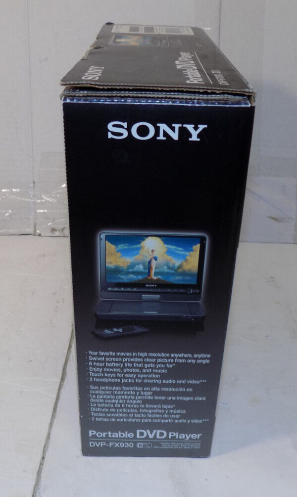 Sony Portable DVD Player Model DVP-FX930 9" Widescreen with Accessories
