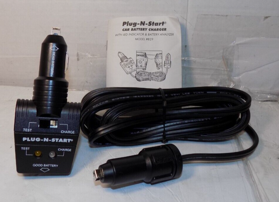 Sun-Mate Plug-N-Start Car Battery Charger and Battery Analyzer Model 829