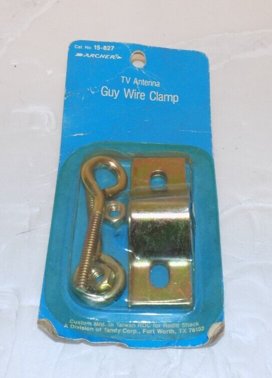 RadioShack 15-827 TV Antenna Guy Wire Clamp