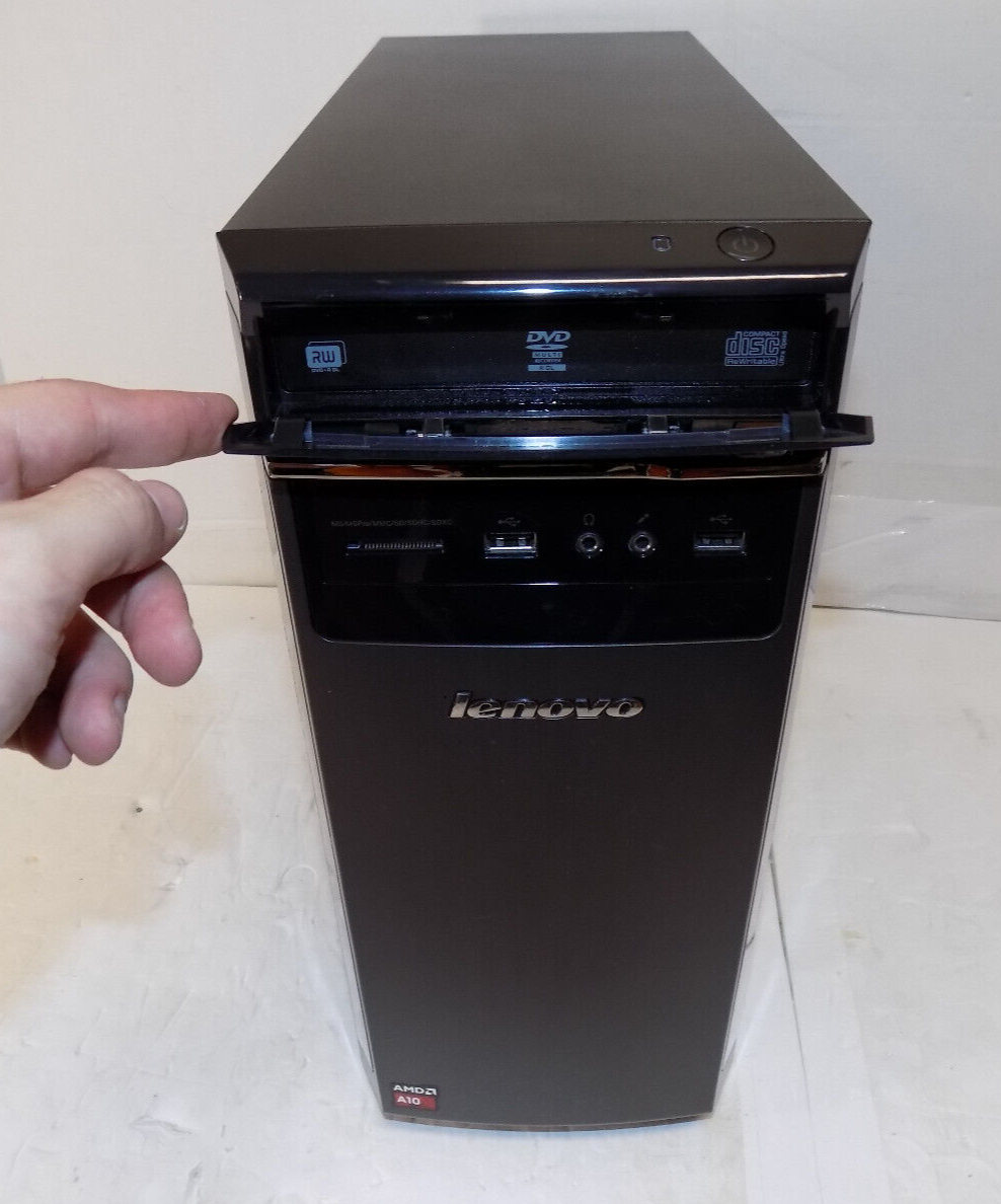LENOVO 90BG TOWER PC AMD A10-7800 3.50GHz 4GB New 256 SSD WINDOWS 10 HOME