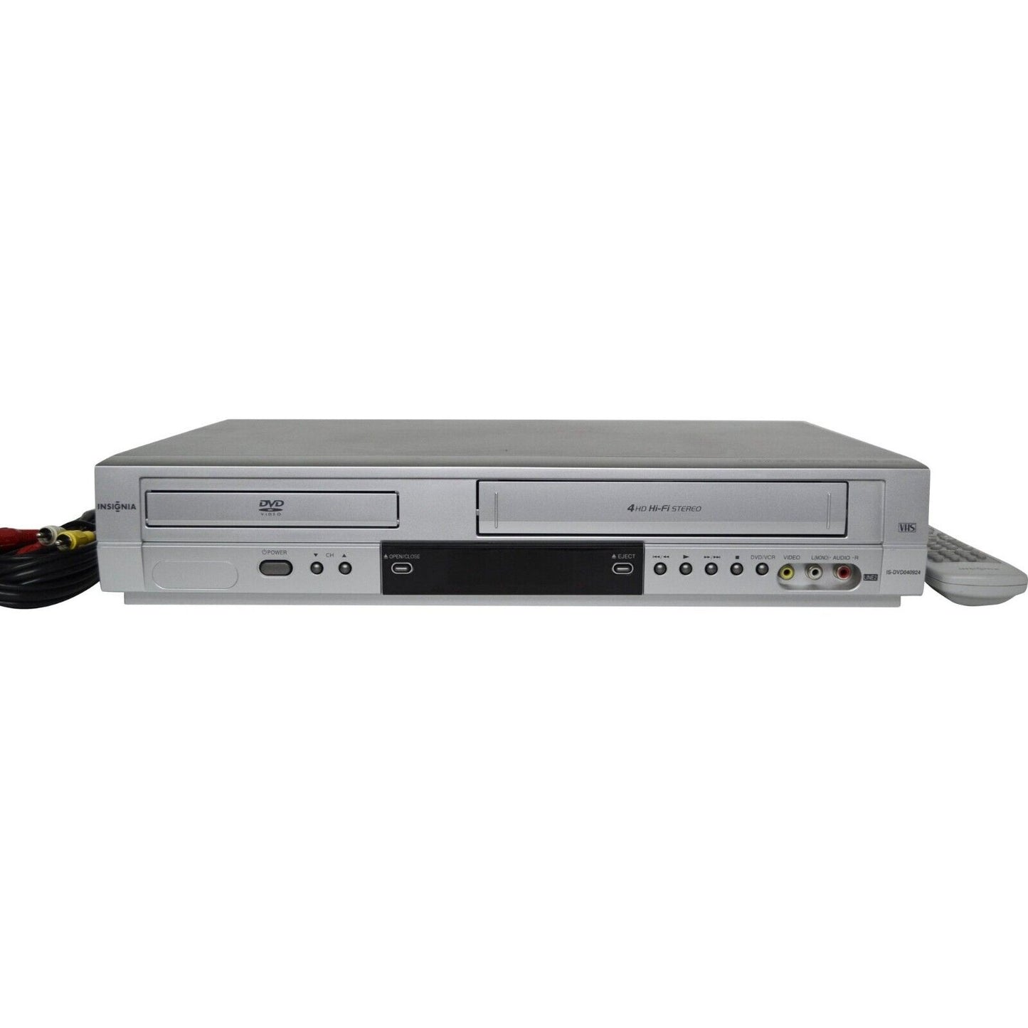 Insignia is-dvd40924 DVD VCR Combo with Remote, Cables & Hdmi Adapter