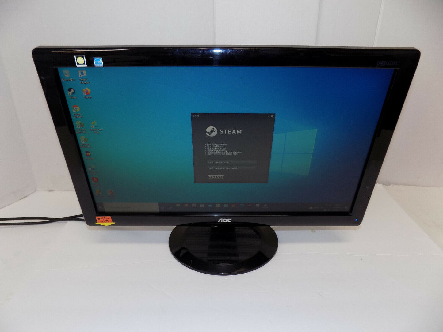 AOC 20 inch Computer Monitor VGA Widescreen w/cables