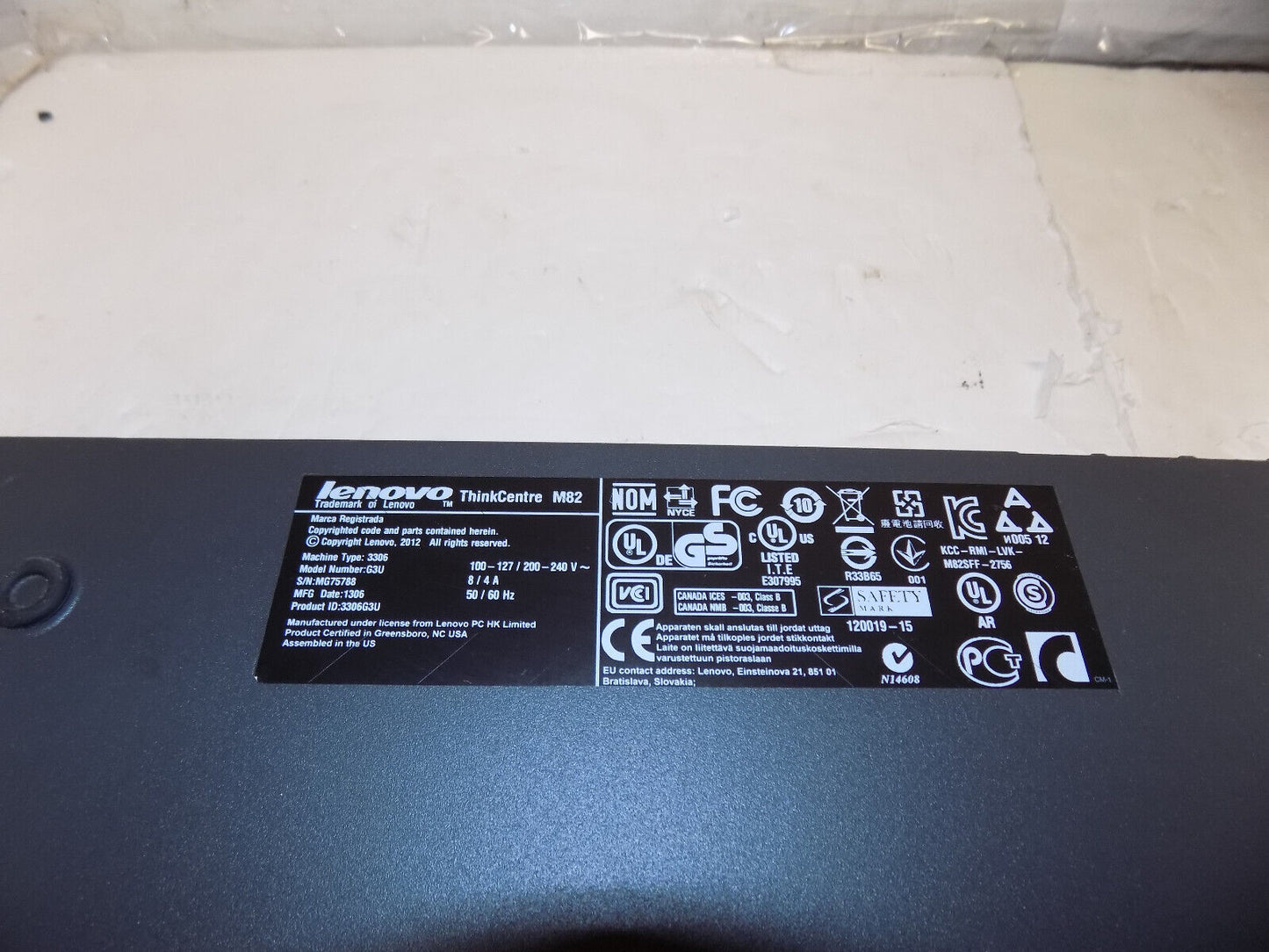 Lenovo ThinkCentre M82 Desktop Computer Intel i5-3570 5GB RAM 240GB SSD Win 10