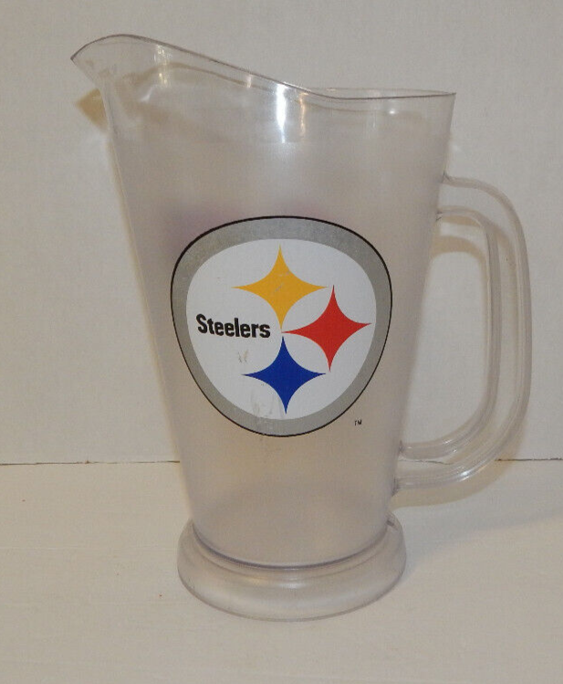 Coors Light Pittsburgh Steelers Plastic Draft Beer Soda Pitcher 52oz