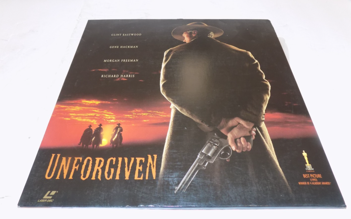 Unforgiven Laserdisc Movie Widesceen Clint Eastwood Morgan Freeman Gene Hackman