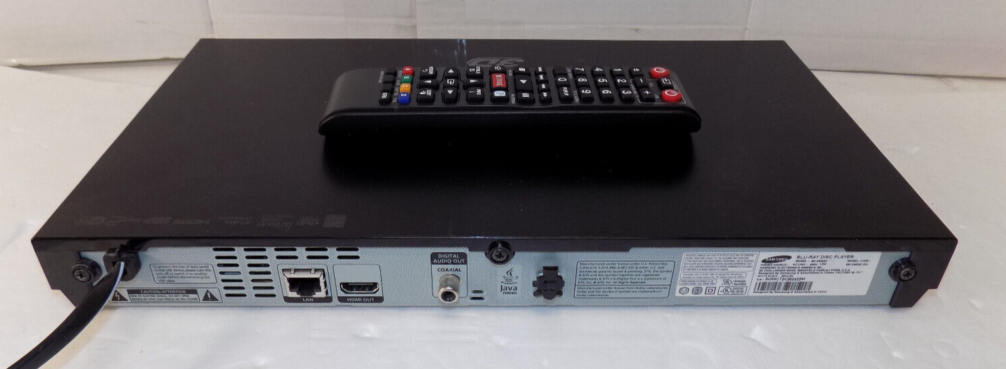 Samsung BD-EM59C CD DVD Player Blu-Ray Player with Remote Cables & Power Cord