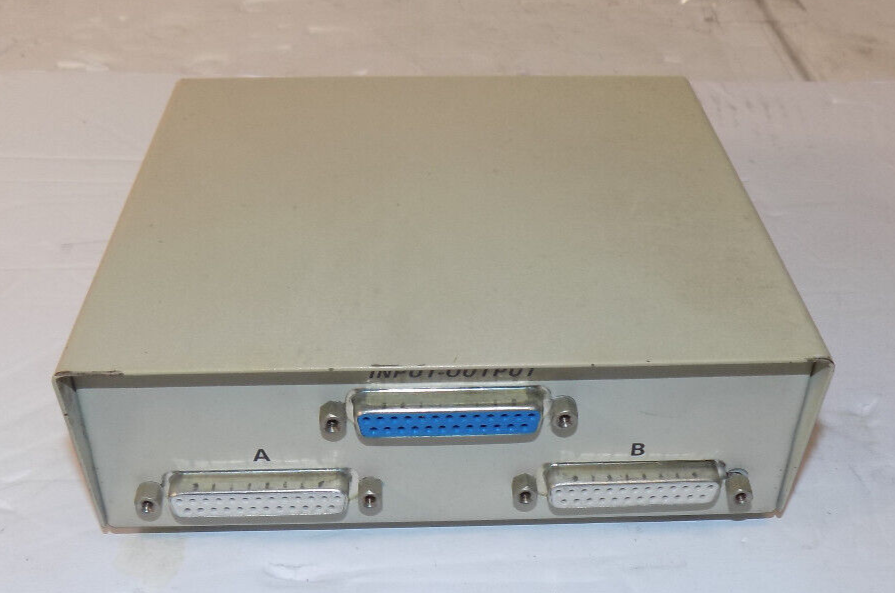 Data Transfer Switch Box AB With 25-Pin Input Output Connectors