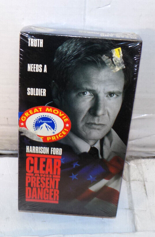 Clear and Present Danger (VHS, 1994) Vintage Classic Movie Factory Sealed New