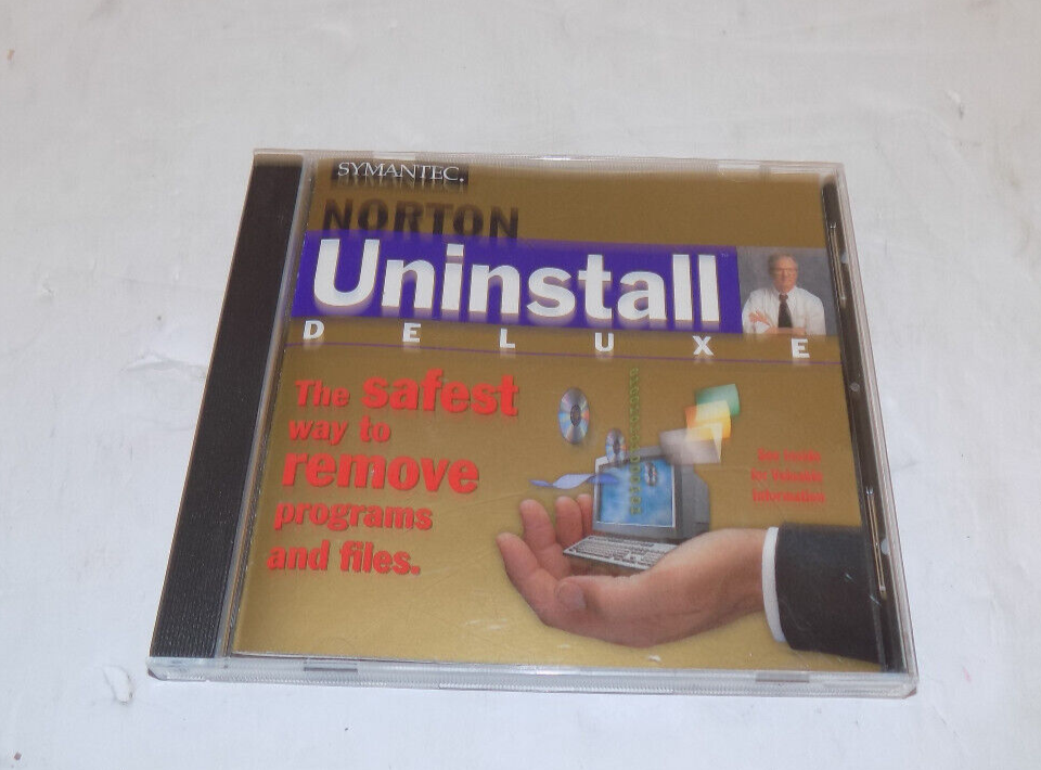 1997 Norton Uninstall Deluxe by Symantec Windows PC IBM PC CD-ROM