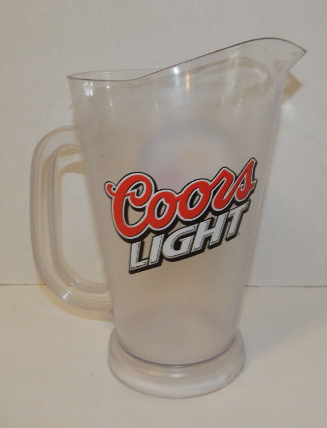Coors Light Pittsburgh Steelers Plastic Draft Beer Soda Pitcher 52oz