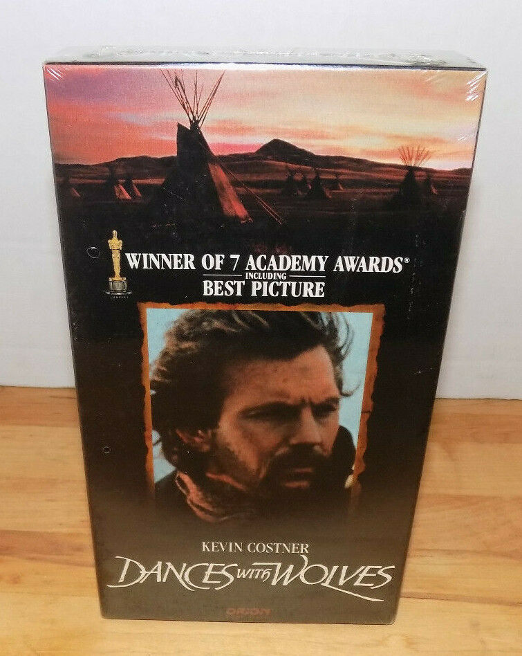 Dances With Wolves 1990 Kevin Costner VHS Tape New Sealed