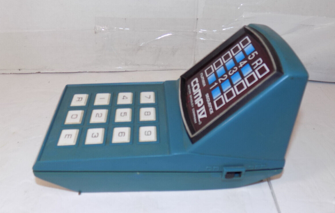 Milton Bradley Comp IV Computer Battery Operated Game 1977 Not Working For Parts