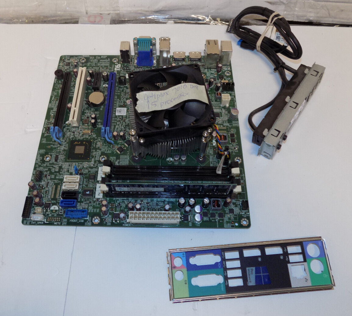 DELL OPTIPLEX 7010 LGA1155 MB COMBO INTEL i5 4GB RAM HEATSINK/FAN I/O Plate