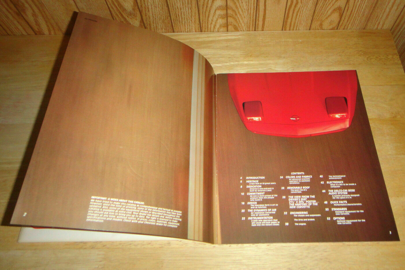 1983-1984 Chevy Corvette Deluxe Dealer Sales Brochure with Poster 83-84