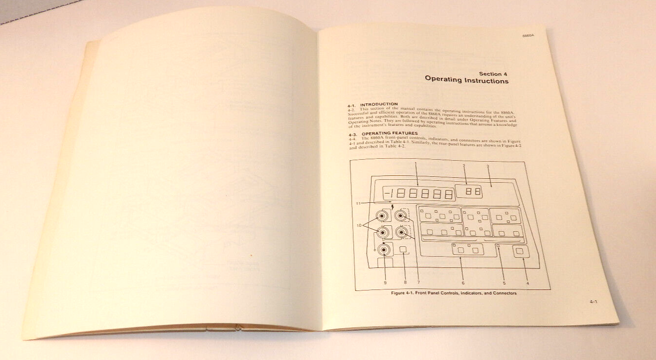 8860A Digital Multimeter Operator Manual