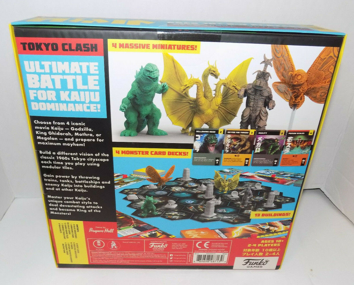 Funko Games Godzilla Tokyo Clash Strategy Board Game New